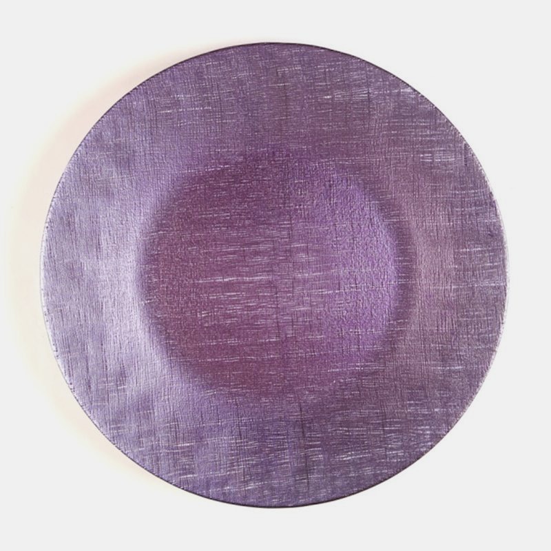 Wholesale glass charger plate PZ-031 product photo